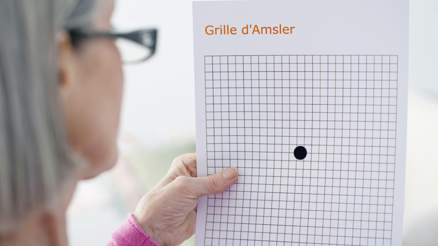 Én måte å teste synet på er ved å bruke et såkalt Amsler-kort. Foto: Shutterstock